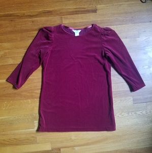 *VINTAGE* red velvet Sears dress Holiday Party